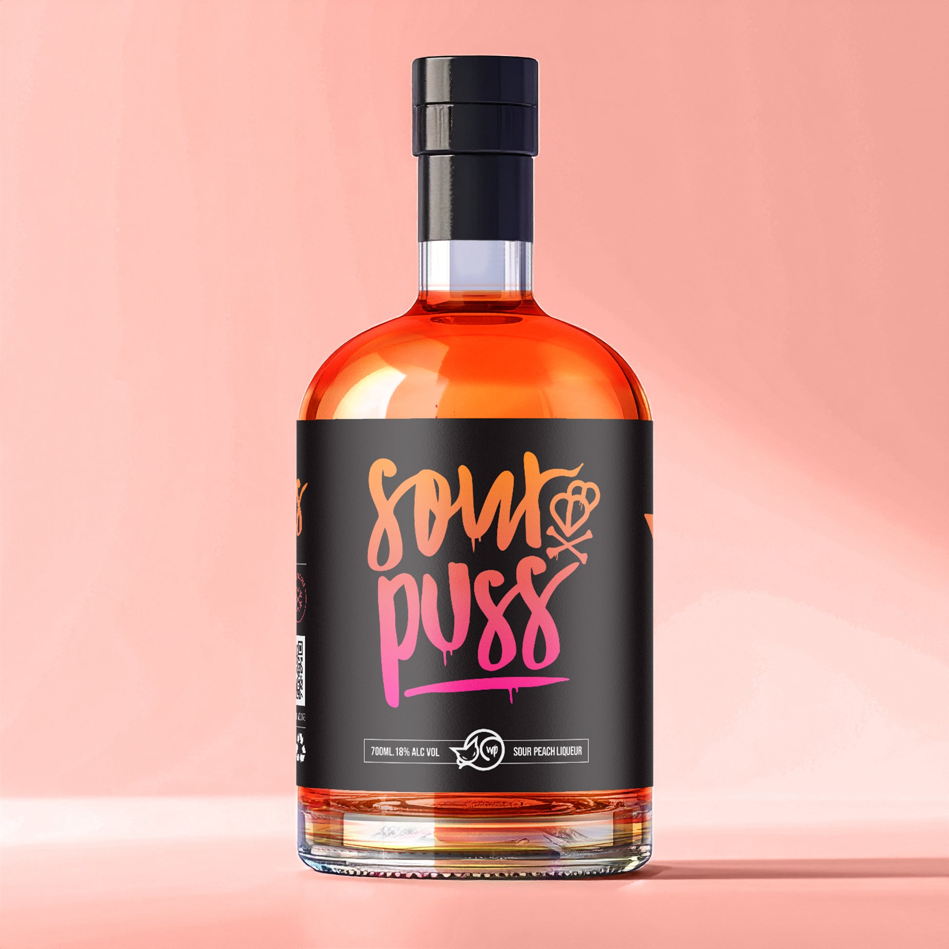 Sour Puss Peach 700ml