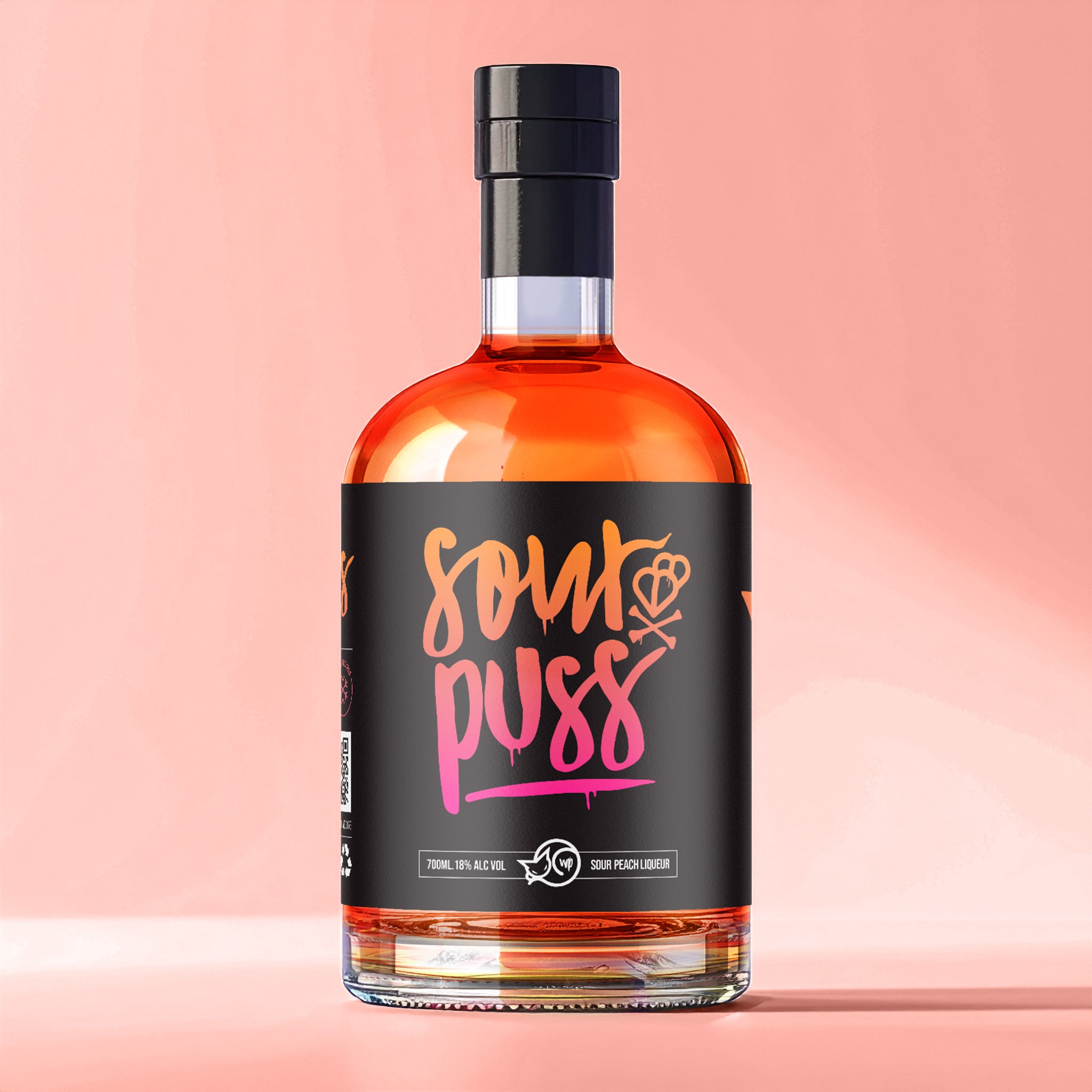 Sour Puss Peach 700ml